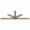 Ekena Millwork Redmond Rough Sawn Timber Gable Bracket, Douglas Fir, 84"W x 31"H x 2"D x 4"F, 9/12 Pitch GBW084X31X0204RED00RDF - alternate 2